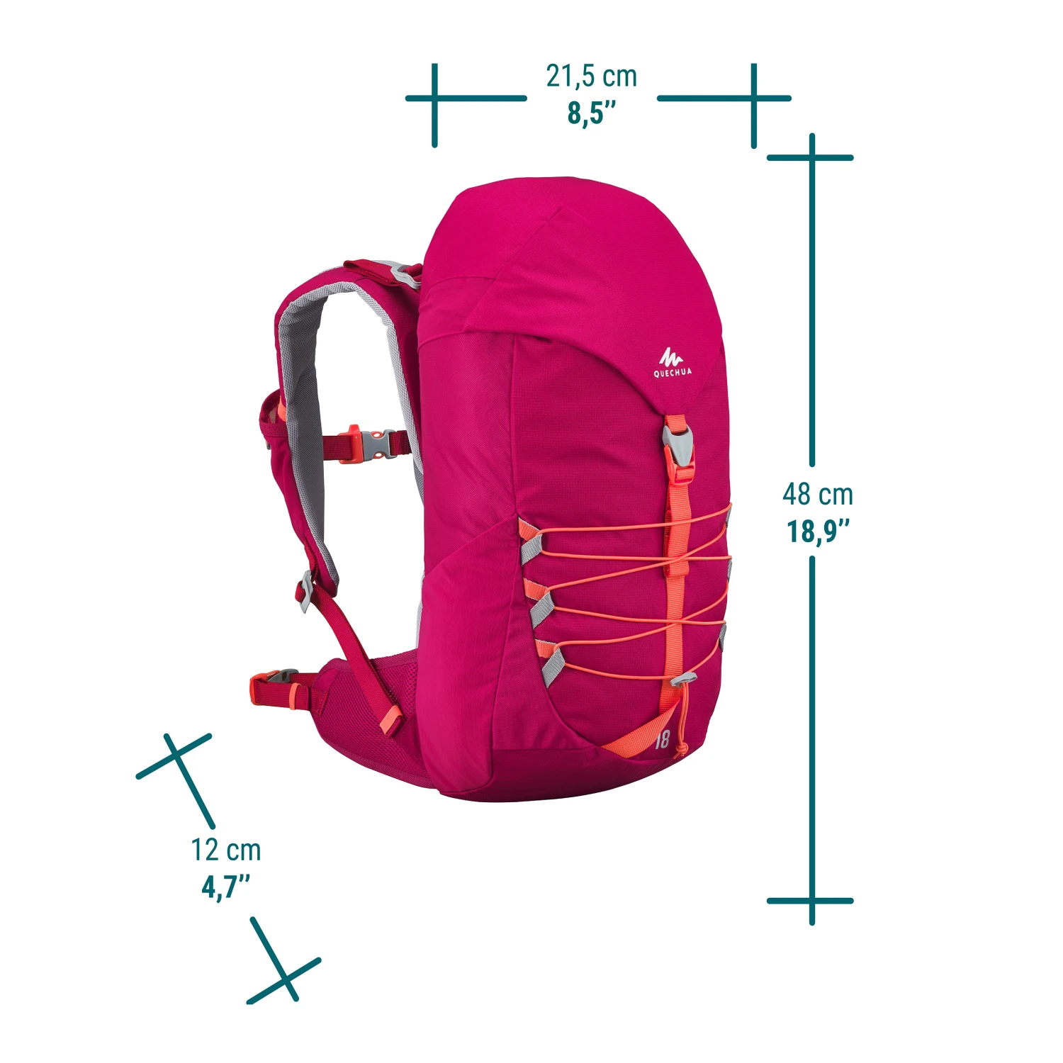 Quechua Kids' Hiking Backpack 18L 2 Quechua Kids' Hiking Backpack 18L - Image 2