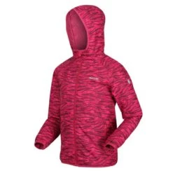 Regatta Childrens/Kids Volcanics VI Zebra Print Waterproof Jacket (Berry Pink) -Hiking Gear Shop kf32fbead85b5f2ba503a4edc01ecb7dc