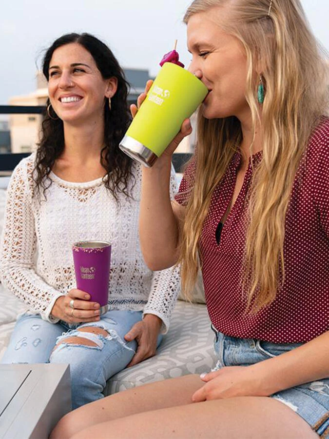 Klean Kanteen Insulated Tumbler With Straw Lid 16oz (473ml) - Juicy Pear 5 Klean Kanteen Insulated Tumbler With Straw Lid 16oz (473ml) - Juicy Pear - Image 5