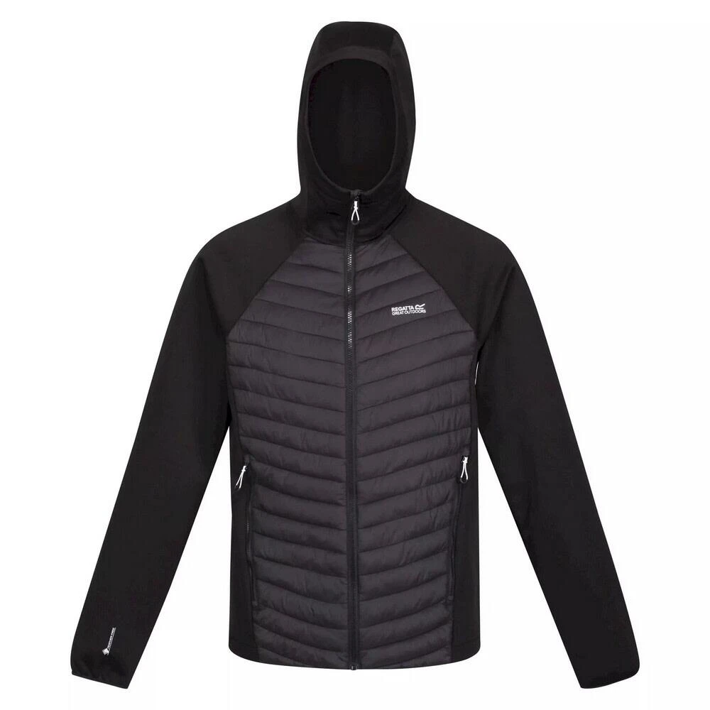 Regatta Mens Andreson VII Hybrid Lightweight Padded Jacket (Black) 1 Regatta Mens Andreson VII Hybrid Lightweight Padded Jacket (Black)