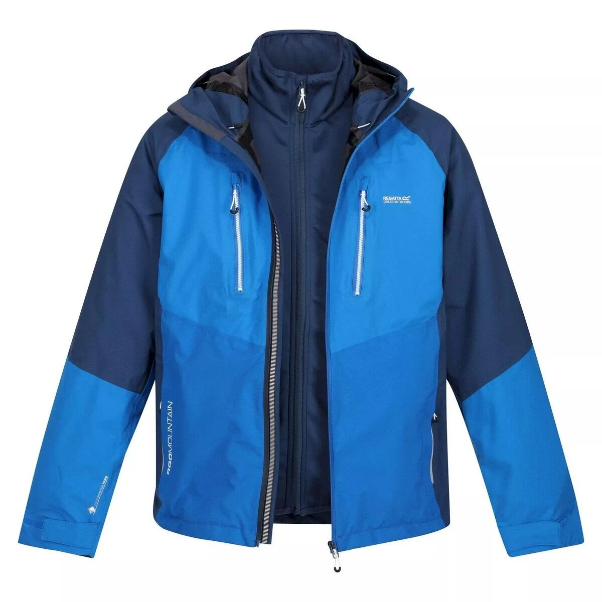 Regatta Mens Sacramento VIII Waterproof Jacket (Black/Dark Grey) 12 Regatta Mens Sacramento VIII Waterproof Jacket (Black/Dark Grey) - Image 12