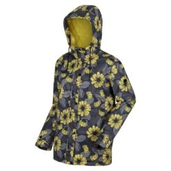 Regatta Womens/Ladies Orla Kiely Waterproof Winter Raincoat (Heligan Yellow) -Hiking Gear Shop kf7e8e4e8df6d755425a327d20d7a3d37