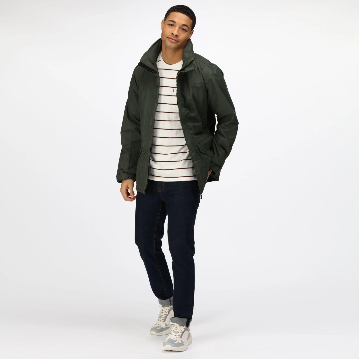 Regatta Mens Vertex III Waterproof Breathable Jacket (Black) 12 Regatta Mens Vertex III Waterproof Breathable Jacket (Black) - Image 12