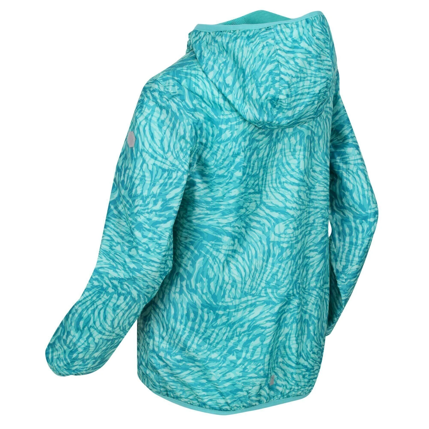 Regatta Childrens/Kids Lever Animal Print Packaway Waterproof Jacket (Neon Peach) 11 Regatta Childrens/Kids Lever Animal Print Packaway Waterproof Jacket (Neon Peach) - Image 11