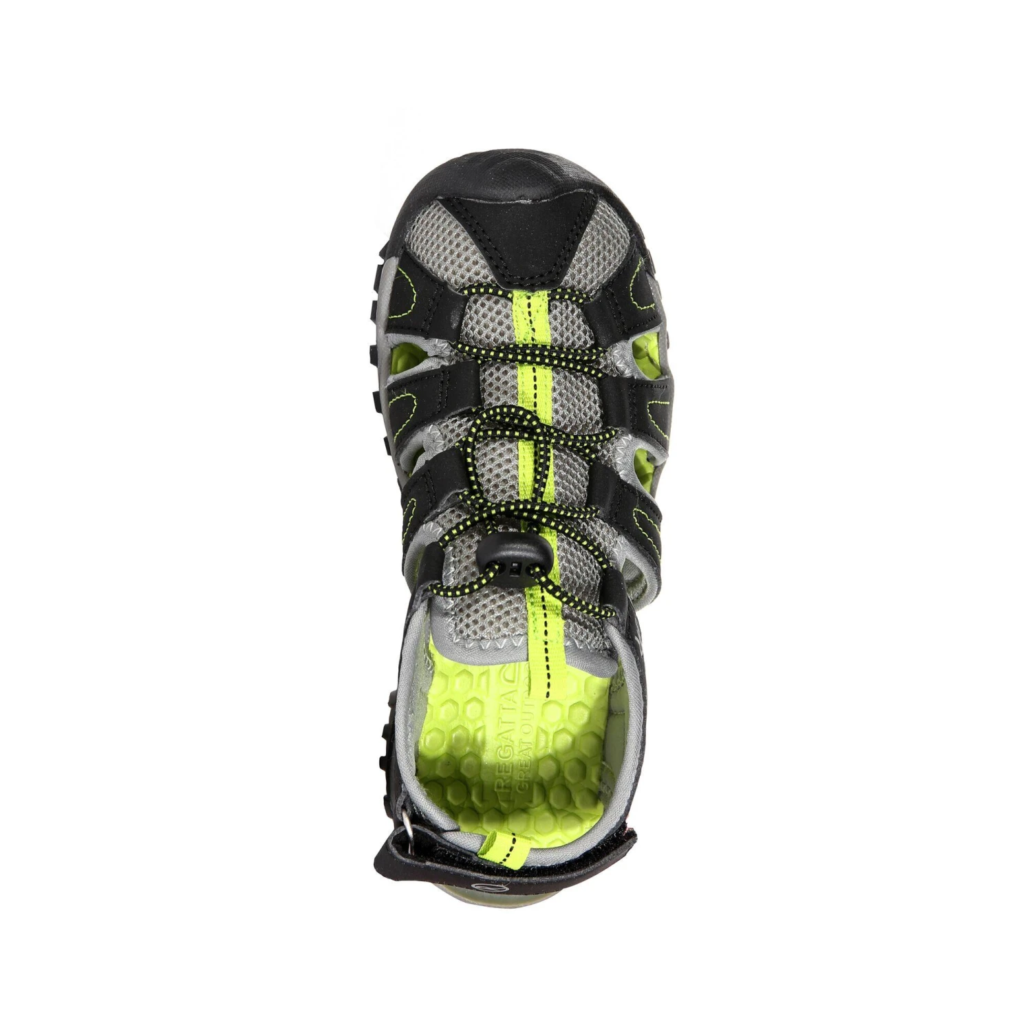 Regatta Childrens/Kids Westshore Sandals (Black/Lime Green) 4 Regatta Childrens/Kids Westshore Sandals (Black/Lime Green) - Image 4