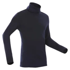 WEDZE Men's Ski Base Layer - BL 900 Wool High Neck